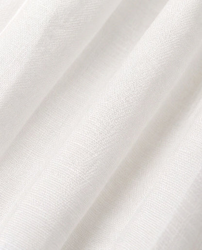 Robe midi à manches bouffantes avec ourlet fendu